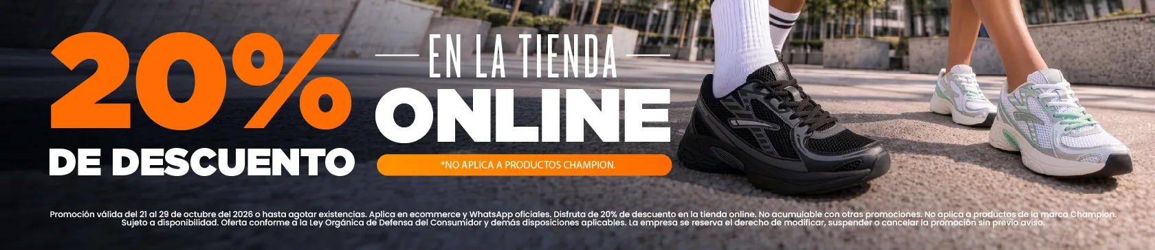 20% en toda la tienda